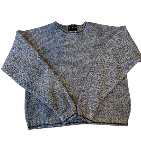 Vintage Eddie Bauer men's Wool Chunky grandpa sweater Size XL Heavy Knit - Picture 2 of 11